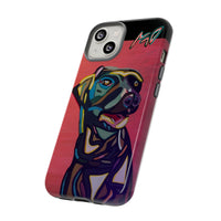 Colorful Pit LABRADOR Tough Phone Case — Vibrant Pop Art Dog Design