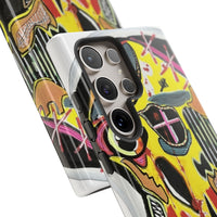 VINCENT.  Skull Riot Phone Case – Colorful Abstract Horror Art Protective Cover