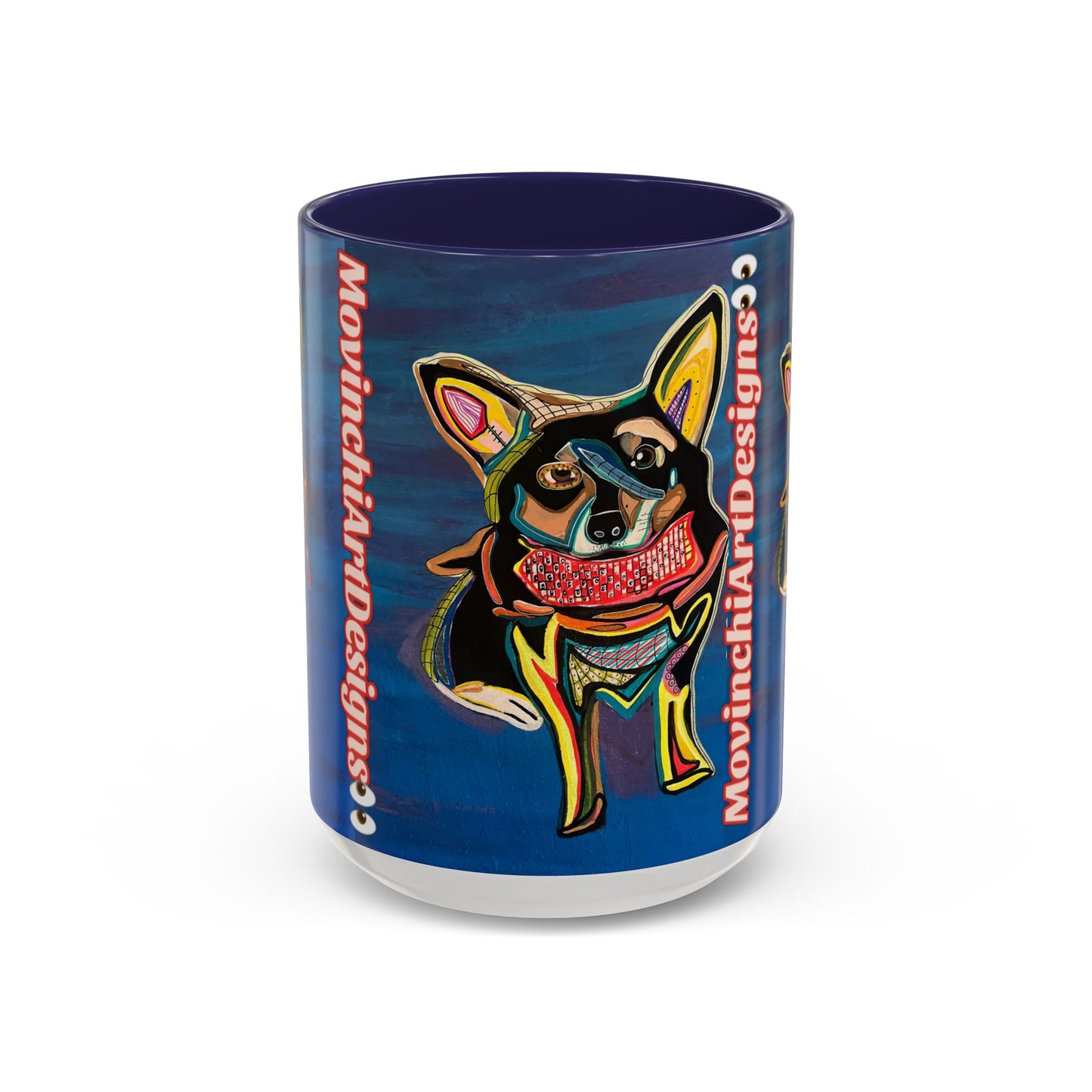 Chihuahua Art Coffee Mug – Colorful Pop‑Art Dog Accent Mug (11/15 oz)