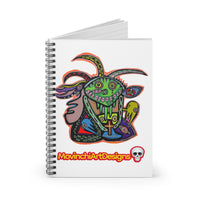 Colorful RYDER2.0  Tribal Monster Spiral Notebook — MovinchiArtDesigns Sketch Journal