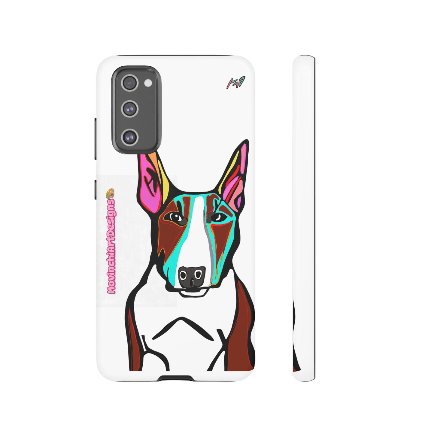 MR Bull Terrier Phone Case — Colorful Pop Art Tough Cases for Dog Lovers