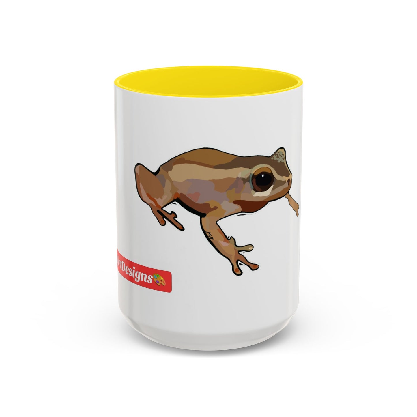 COQUI.  Frog Accent Coffee Mug — Cute Woodland Tree Frog Design (11/15 oz)