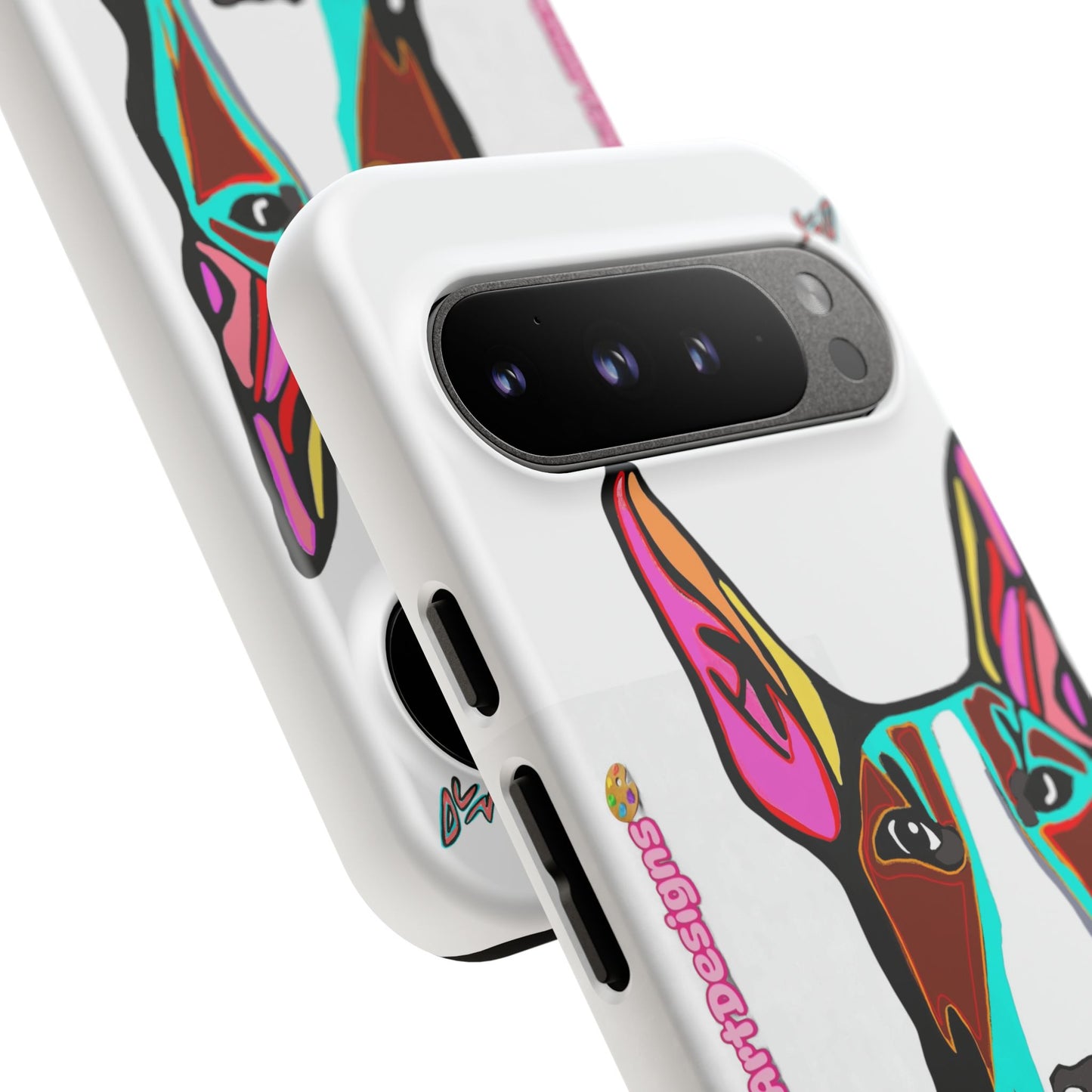 MR Bull Terrier Phone Case — Colorful Pop Art Tough Cases for Dog Lovers