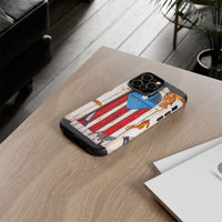 Puerto Rican Flag Phone Case - Rustic Coquí Door Design Tough Case
