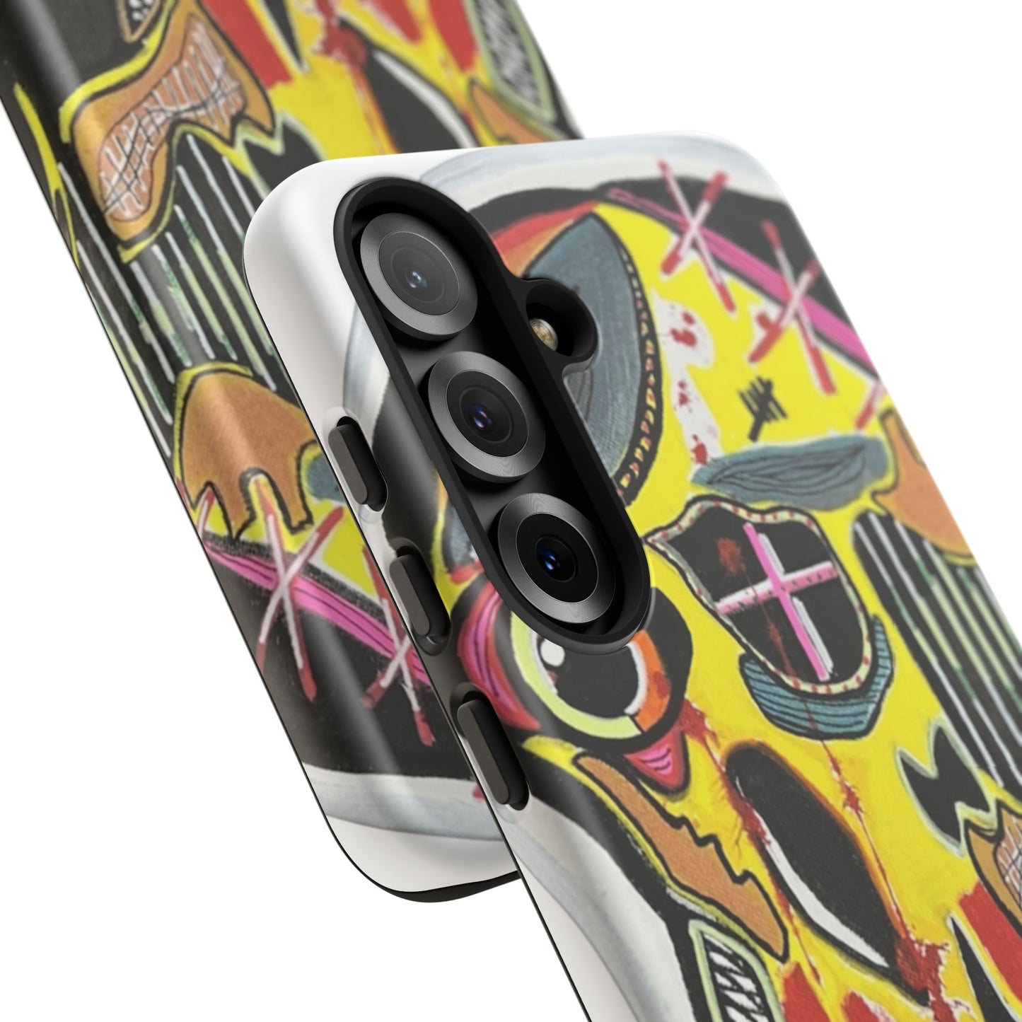 VINCENT.  Skull Riot Phone Case – Colorful Abstract Horror Art Protective Cover