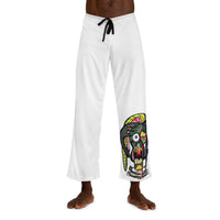 STRESS.  Men's Pajama Pants — Colorful Monster Skull Lounge Sleepwear