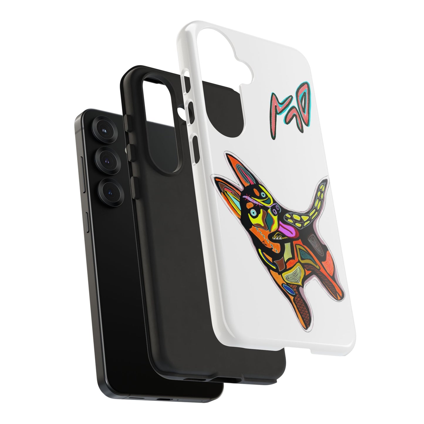 HUSKY  Colorful Abstract Dog Phone Case — 'MAD' Signature Protective Case