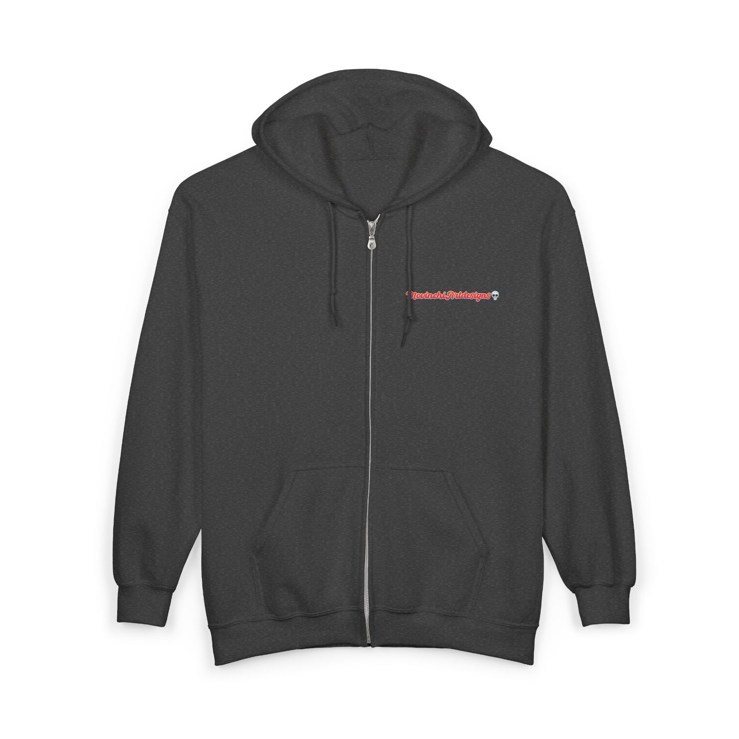 Full-Zip Hoodie with Colorful RYDER Art — Bold Graphic Zip-Up Sweatshirt
