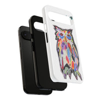 Colorful Owl Phone Case — Artistic Owl Illustration Tough Case