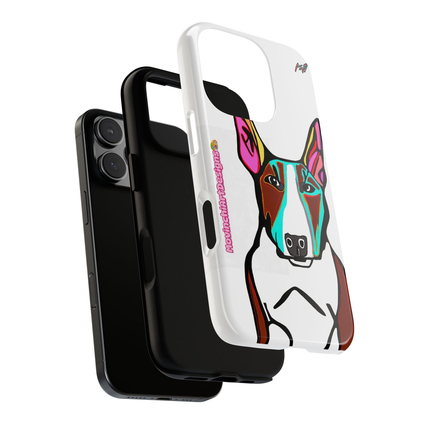 MR Bull Terrier Phone Case — Colorful Pop Art Tough Cases for Dog Lovers