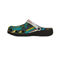 MIA SOFIA  Colorful Abstract EVA Clogs — Artistic Garden Slip‑Ons