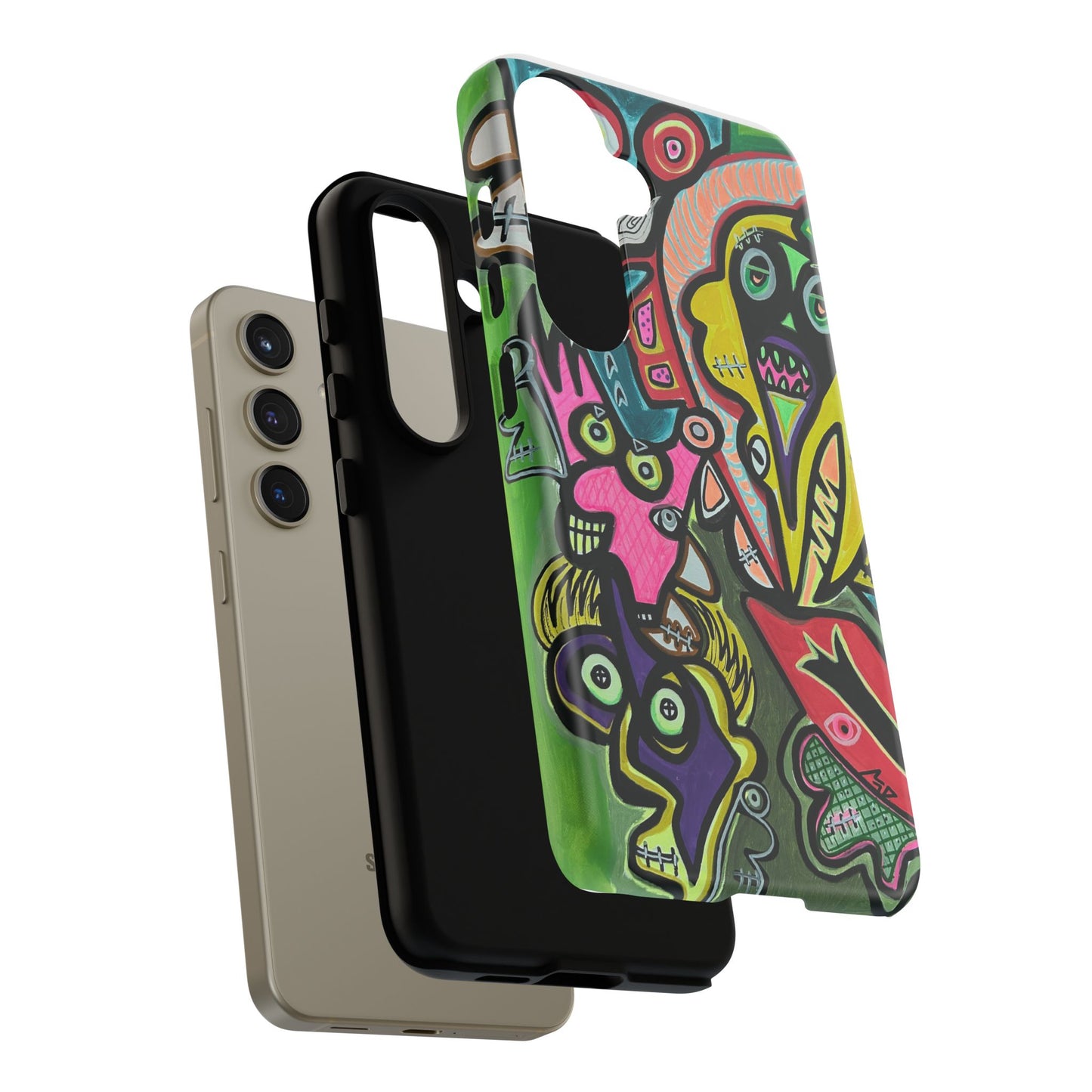 CONCERT  Abstract Graffiti Phone Case — Colorful Street Art Tough Cases