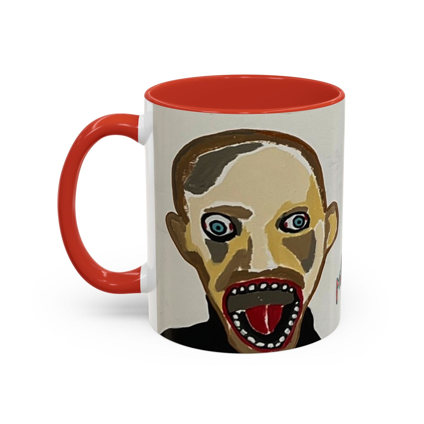 3 amigos Creepy Masked Faces Accent Coffee Mug – Horror Art 11/15oz