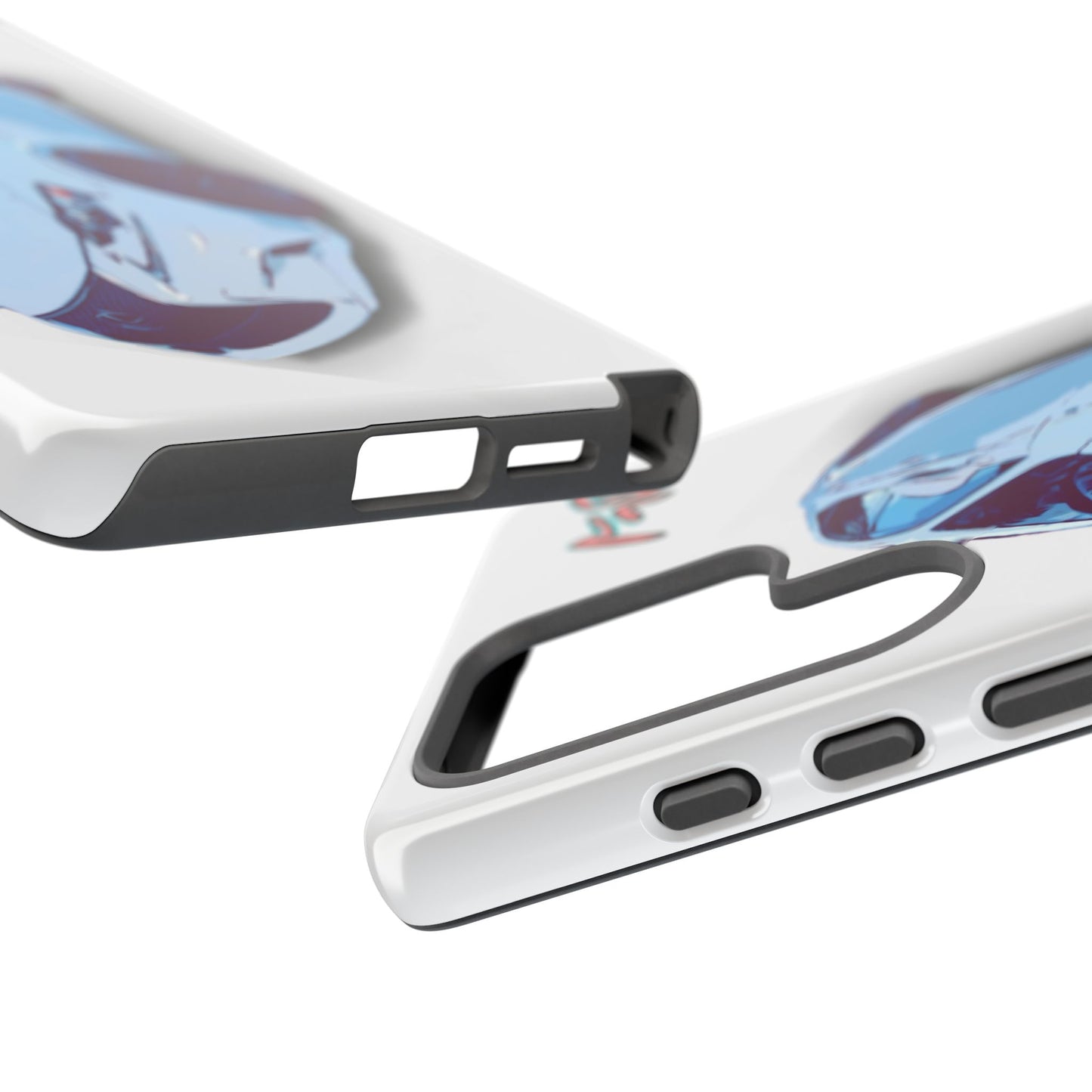 Melvin White Sports Car Phone Case - Retro Pop Art Supercar Protective Tough Case