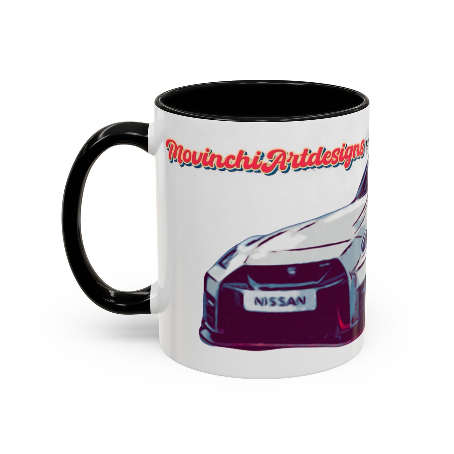 R35.  Sports Car Accent Mug — Nissan GT-R Inspired Coffee Cup (11/15oz)