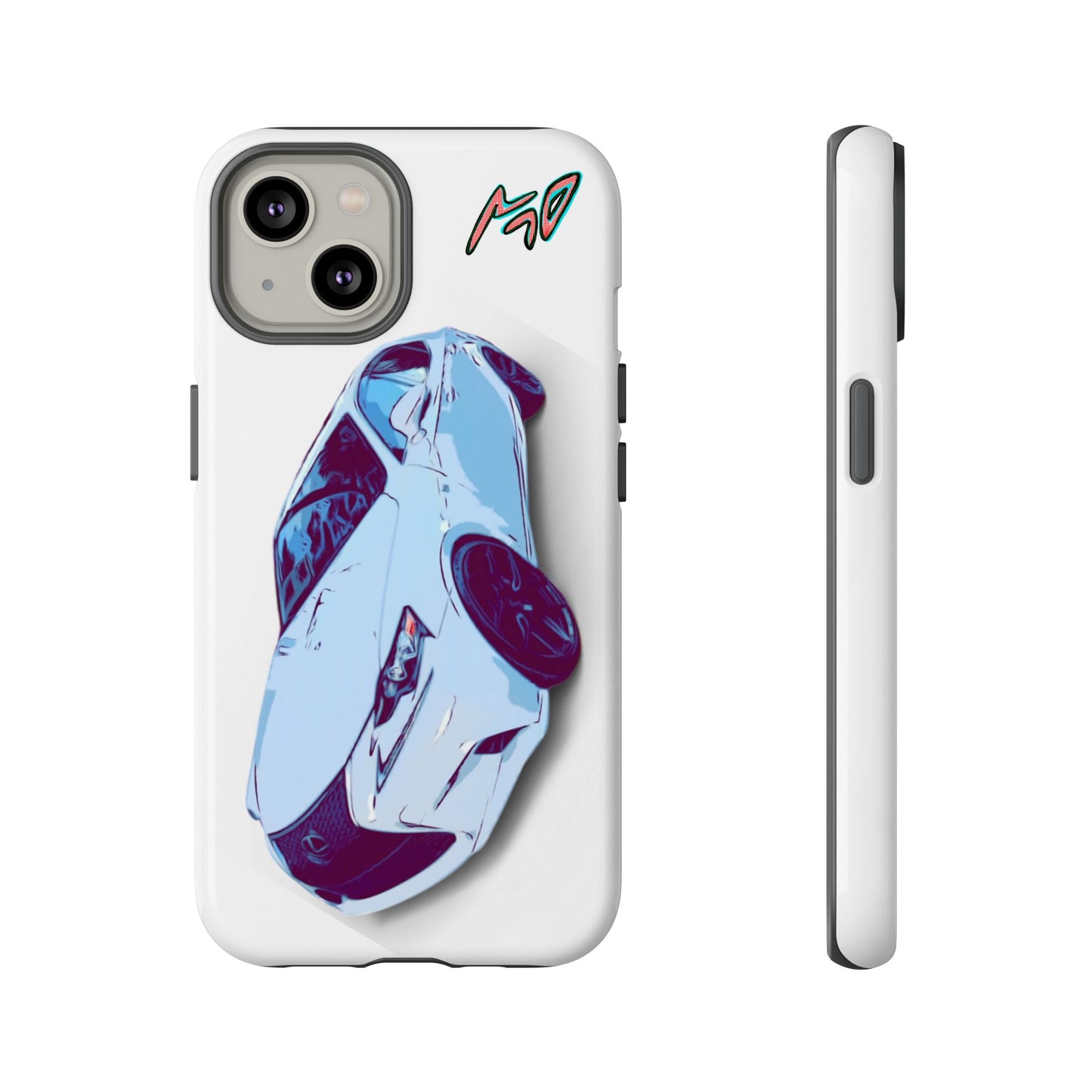 Melvin White Sports Car Phone Case - Retro Pop Art Supercar Protective Tough Case