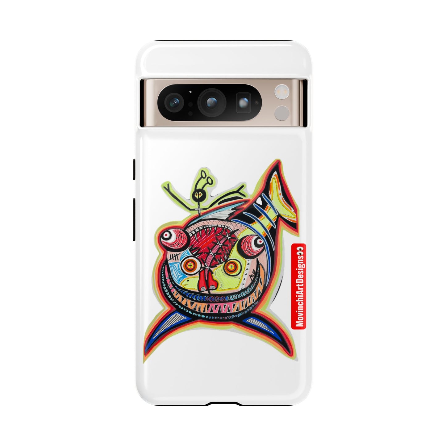 Phone Case — Colorful Abstract PARASITE  Fish Art Tough Cases