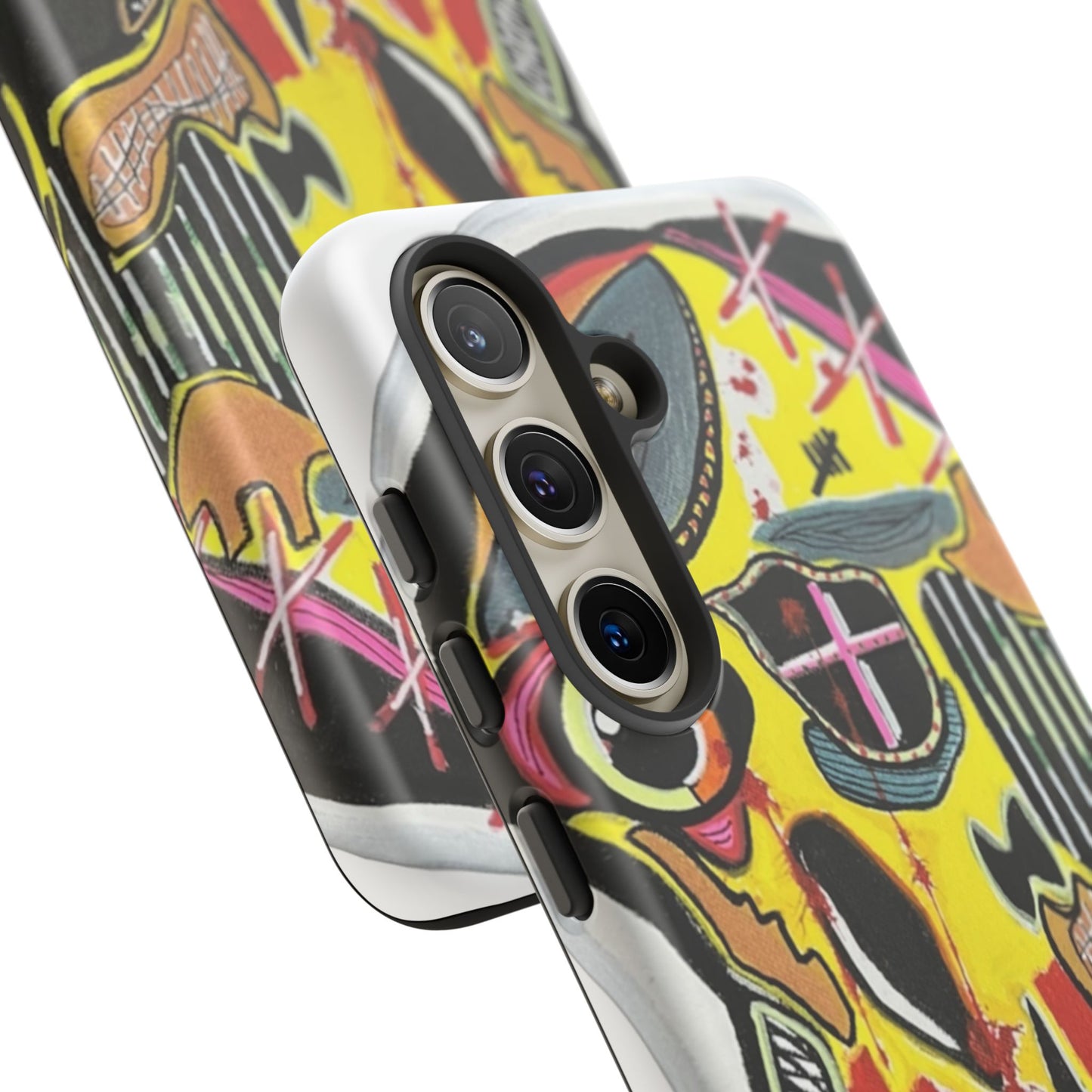 VINCENT.  Skull Riot Phone Case – Colorful Abstract Horror Art Protective Cover