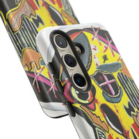 VINCENT.  Skull Riot Phone Case – Colorful Abstract Horror Art Protective Cover