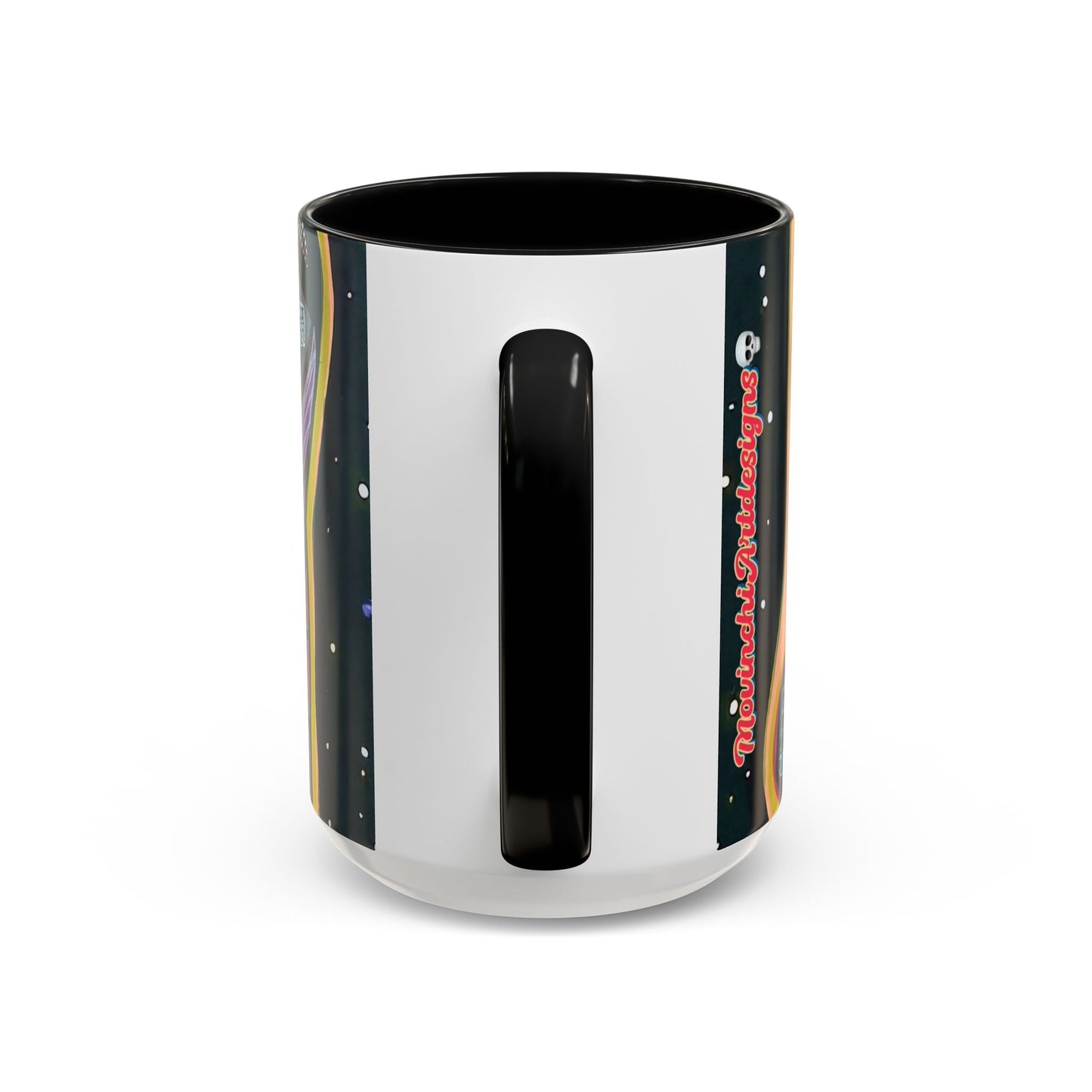 VINCENT  Skull Pop Art Accent Coffee Mug — Colorful Neon Tribal Skull Design (11/15oz)
