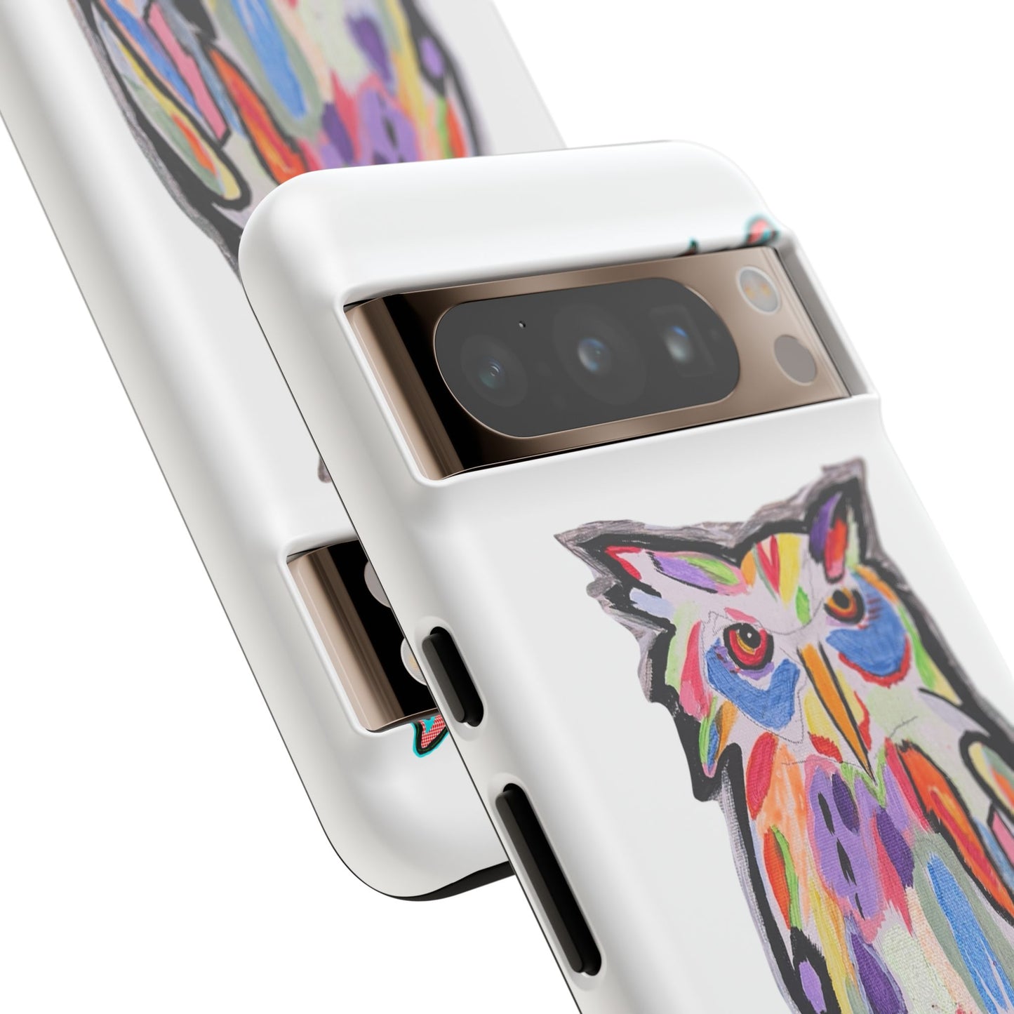 Colorful Owl Phone Case — Artistic Owl Illustration Tough Case
