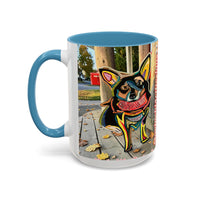 Colorful Corgi Accent Coffee Mug – Vibrant Pop-Art Dog Design (11/15oz)