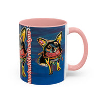 Chihuahua Art Coffee Mug – Colorful Pop‑Art Dog Accent Mug (11/15 oz)