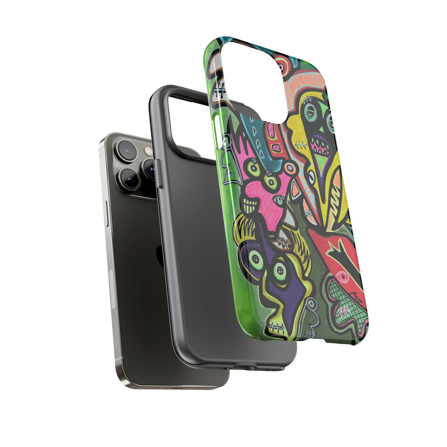 CONCERT  Abstract Graffiti Phone Case — Colorful Street Art Tough Cases