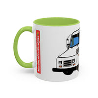 LLV Postal Service Mail Truck Accent Coffee Mug — Retro USPS Delivery Van Illustration (11/15oz)