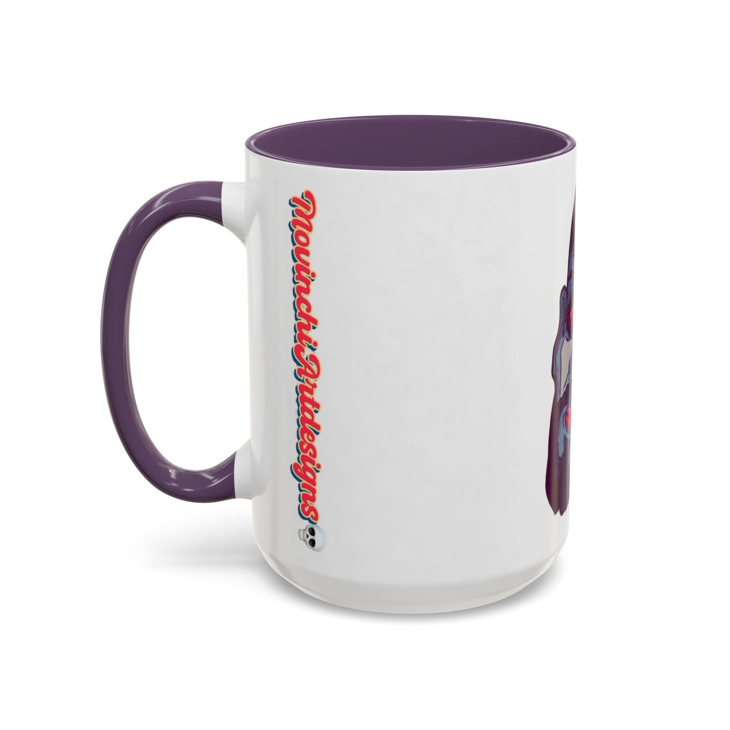 Edgy 3x  Horror Face Accent Coffee Mug (11/15oz) — 'ANAL 3X' Graphic