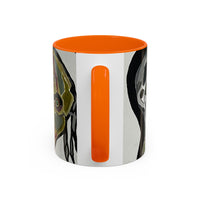 3 amigos2.0 Zombie Skull Coffee Mug — Spooky Horror Accent Mug (11/15 oz)