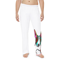 Bull Terrier Lounge Pants — Colorful Pop Art Dog Pajama Bottoms