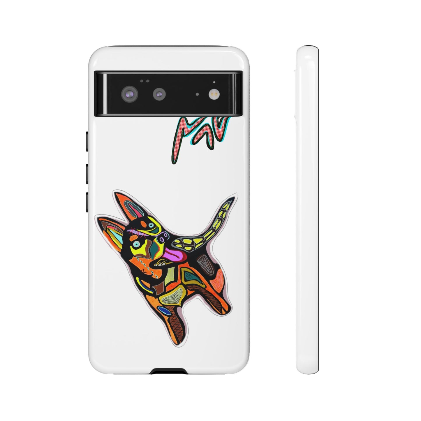 HUSKY  Colorful Abstract Dog Phone Case — 'MAD' Signature Protective Case