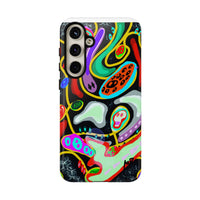 CRAZY4  Abstract Neon Skull Phone Case — Colorful Psychedelic Protective Cover
