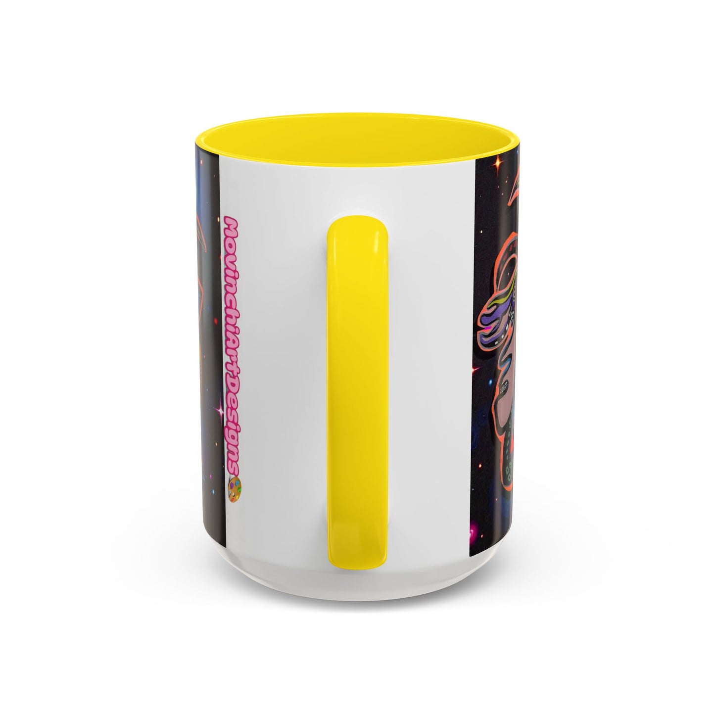 Psychedelic RYDER2.0   Space Goat Accent Coffee Mug — Colorful Cosmic Animal Art (11/15oz)