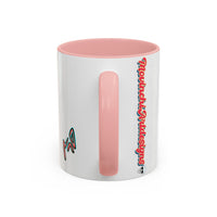 Edgy 3x  Horror Face Accent Coffee Mug (11/15oz) — 'ANAL 3X' Graphic