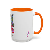 Colorful Shark Attack  Fish Accent Coffee Mug — Bold Nautical Art 11/15oz