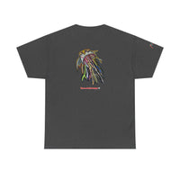 Graphic Tee — Colorful CRAZY TUNA  Illustration Back Print Tee