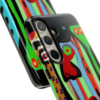 CRAZY.   Tribal Face Phone Case — Colorful Modern Art iPhone Cover