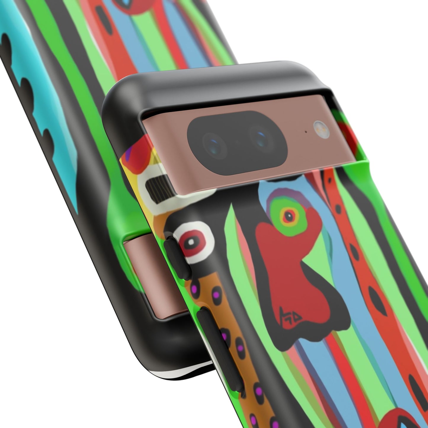 CRAZY.   Tribal Face Phone Case — Colorful Modern Art iPhone Cover