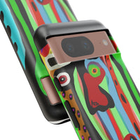 CRAZY.   Tribal Face Phone Case — Colorful Modern Art iPhone Cover