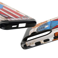 Puerto Rican Flag Phone Case - Rustic Coquí Door Design Tough Case