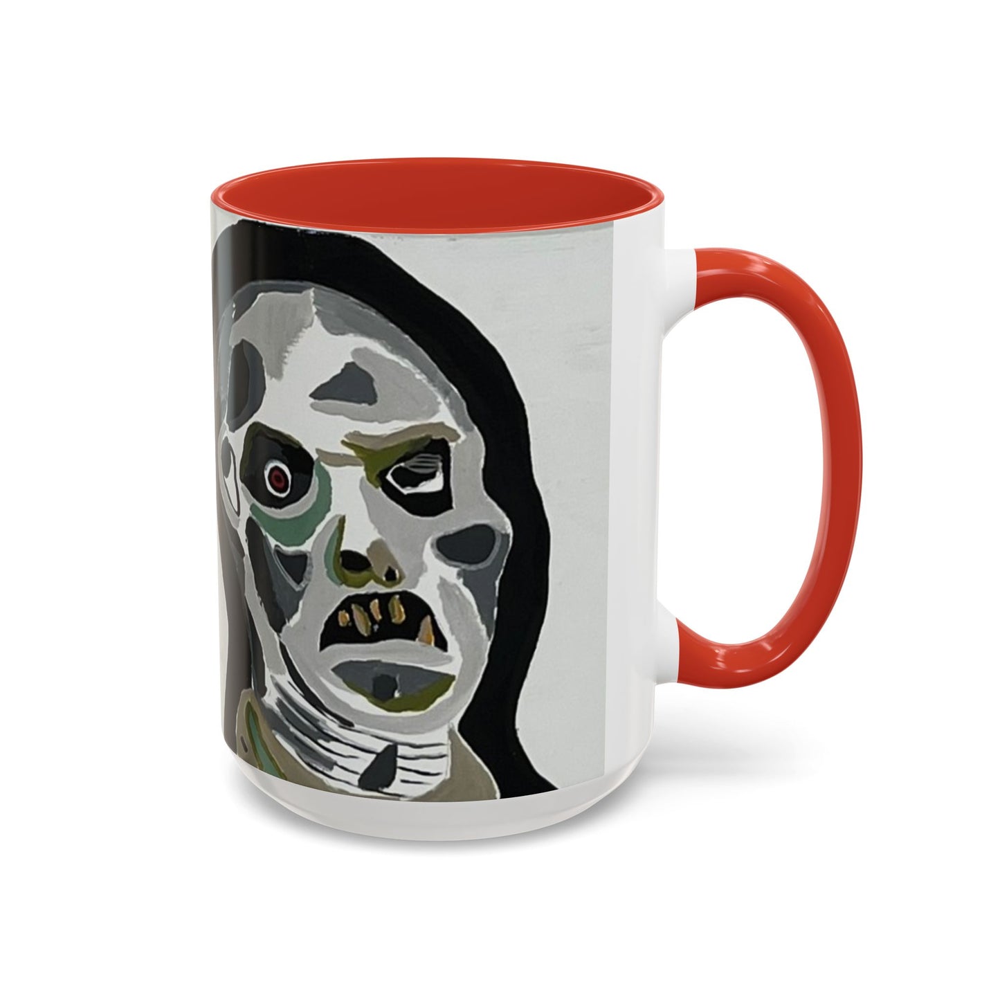3 amigos Creepy Masked Faces Accent Coffee Mug – Horror Art 11/15oz