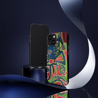 Abstract AFTERLIFE Phone Case — Bold Psychedelic Music Art