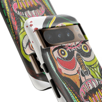 KUNTA.  Abstract Tribal Skull Phone Case — Colorful Street Art Protective Cover
