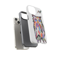 Colorful Owl Phone Case — Artistic Owl Illustration Tough Case
