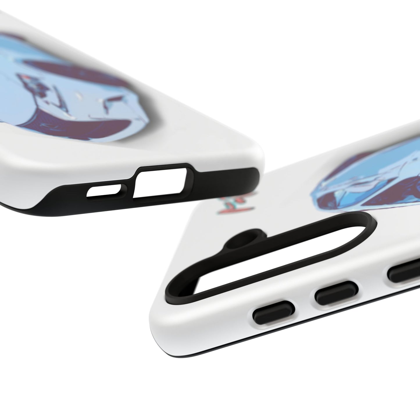 Melvin White Sports Car Phone Case - Retro Pop Art Supercar Protective Tough Case
