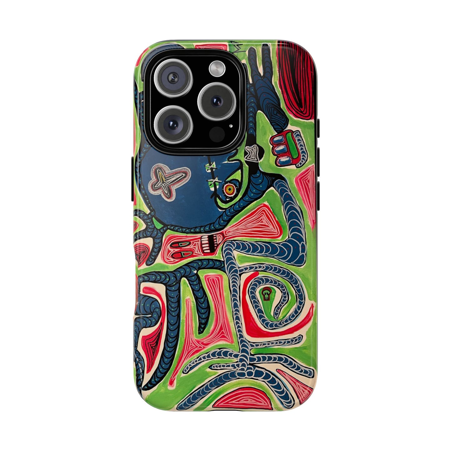 Abstract AFTERLIFE Phone Case — Bold Psychedelic Music Art