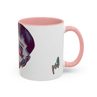 Edgy 3x  Horror Face Accent Coffee Mug (11/15oz) — 'ANAL 3X' Graphic