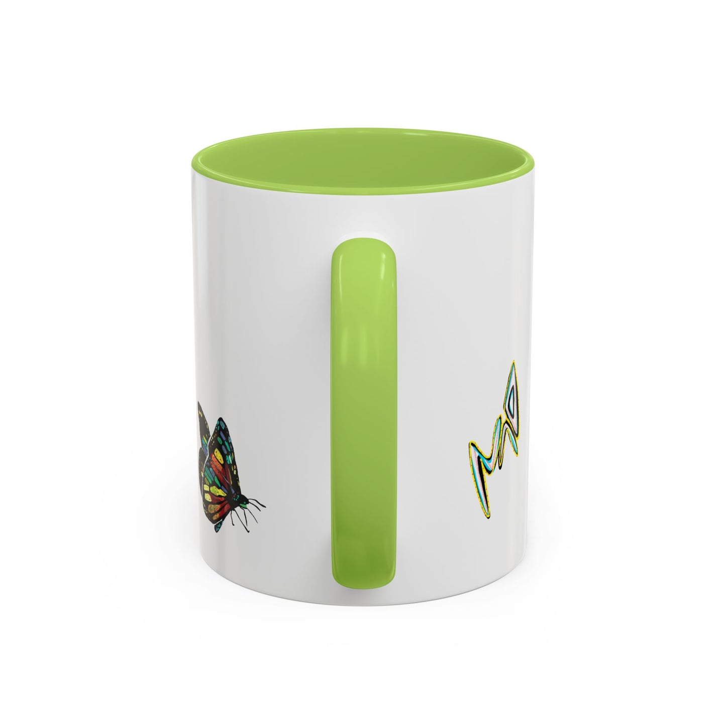 Colorful Butterfly Coffee Mug — Vibrant Monarch Art Accent Mug (11/15oz)